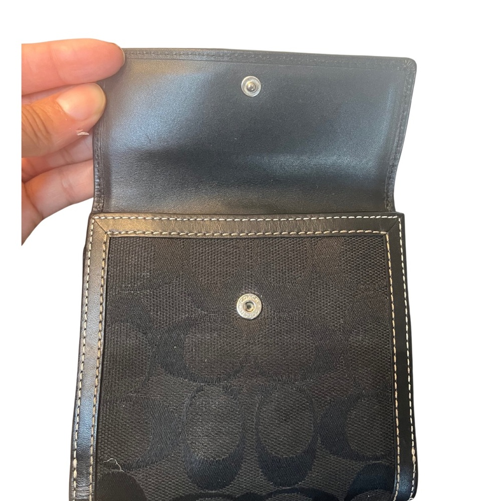 Coach Signature Canvas Bifold Wallet - Picture 11 of 15